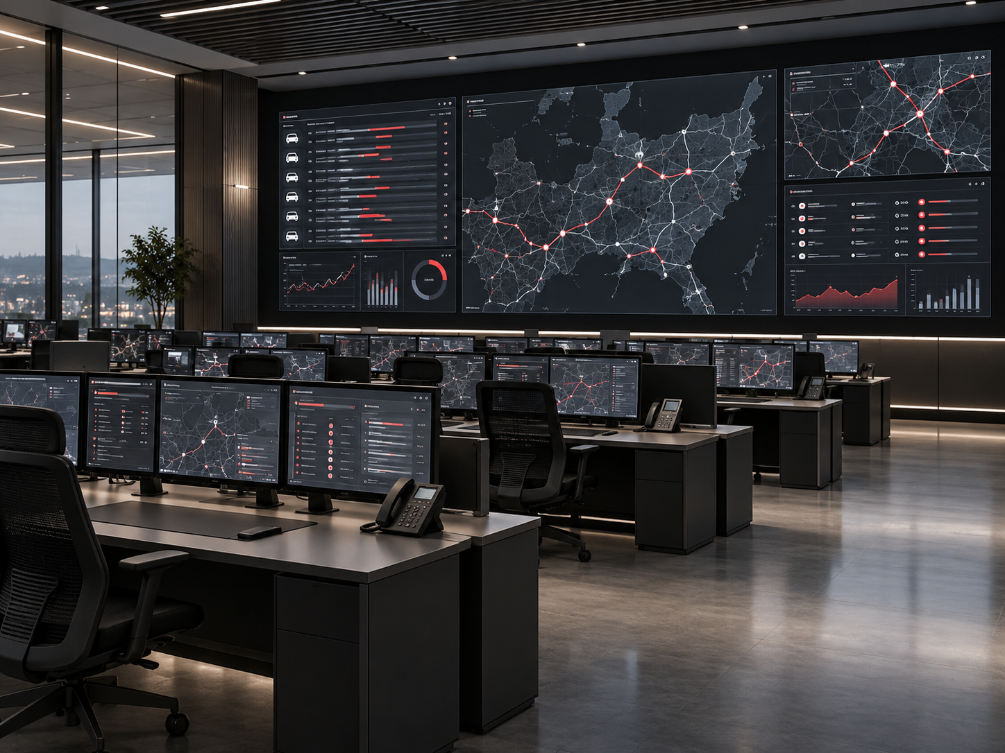 Advanced logistics operations control room